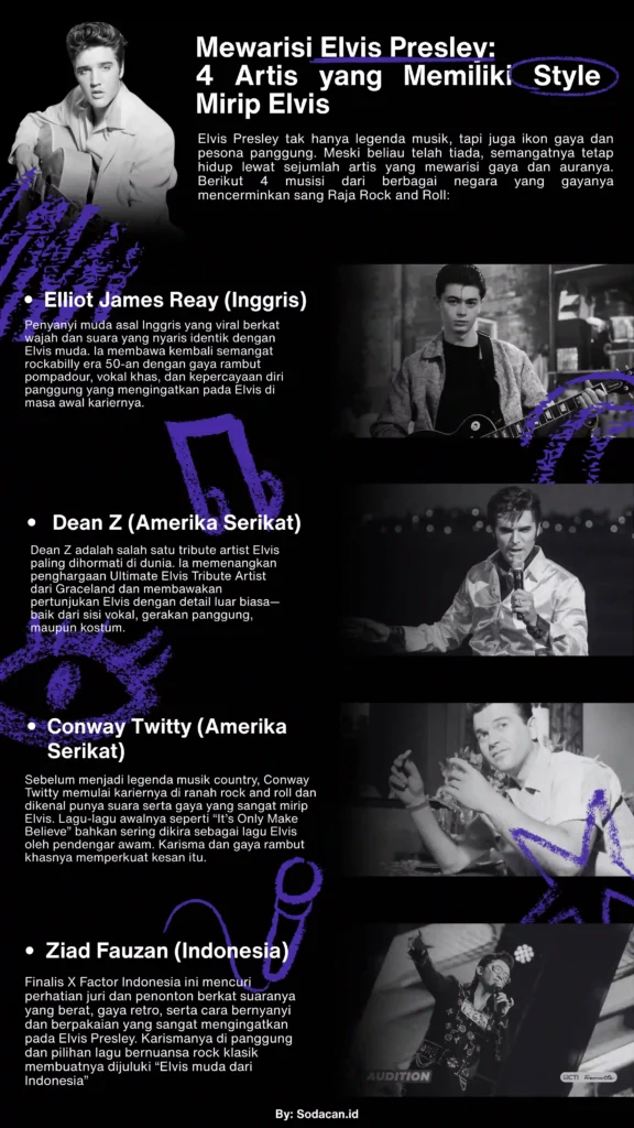 Mewarisi Elvis Persley 4 Artis yang Memiliki Style Mirip Elvis